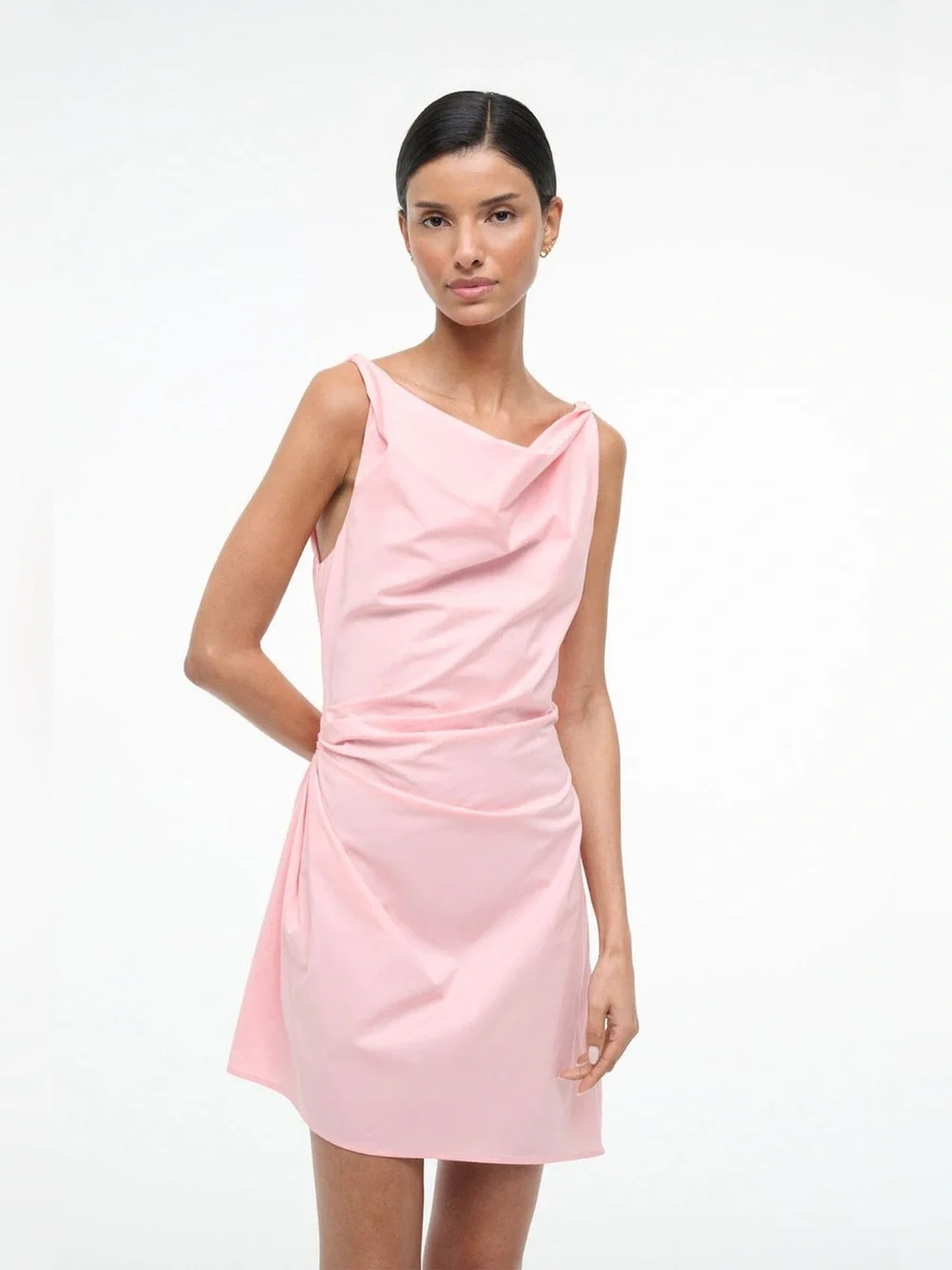 STAUD Callie Mini Dress Tulip